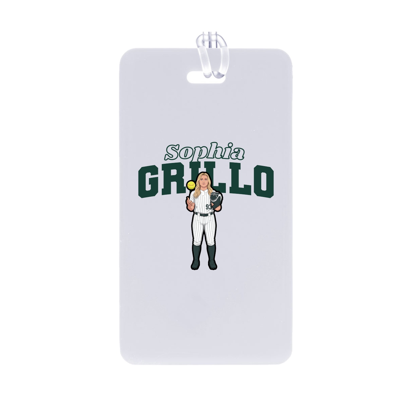 Bag Tag — Name Arch in Classic