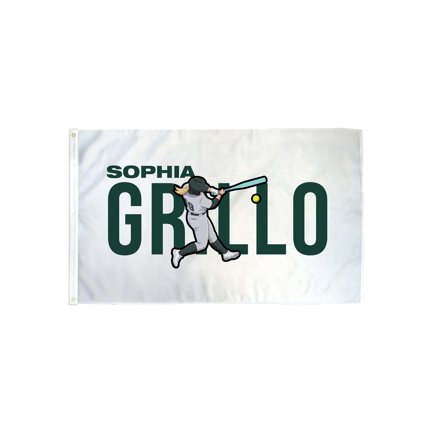 3x5 Flag — Player Name in Classic