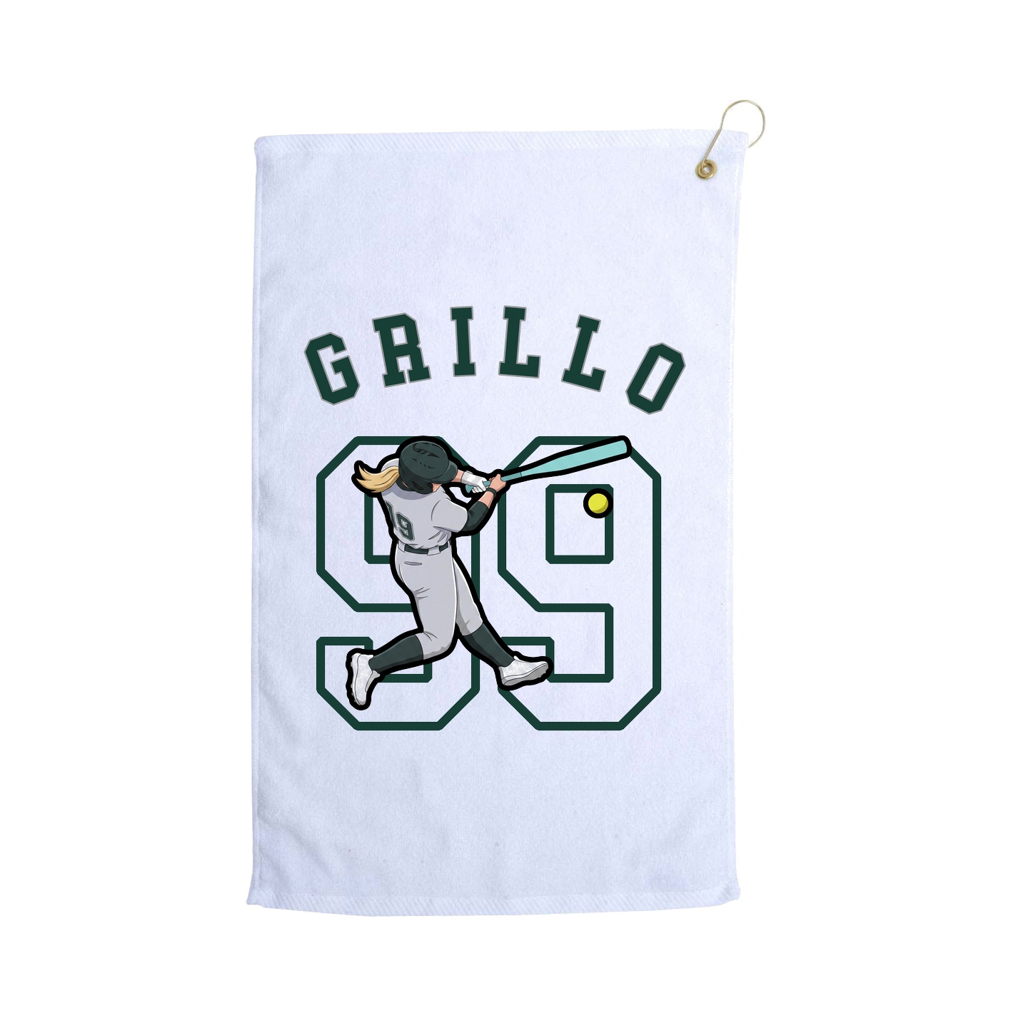 Golf Towel — Shirsey Arch in White