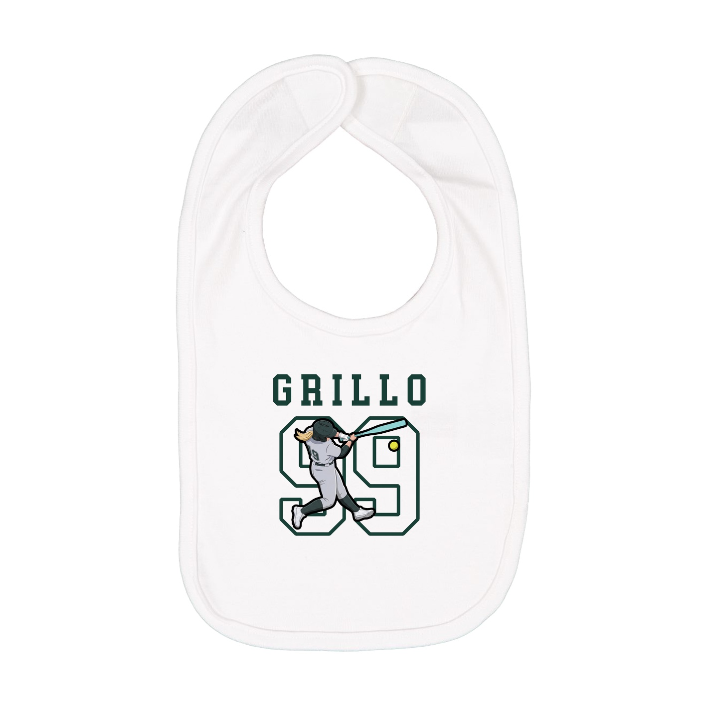 Infant Bib — Shirsey in White