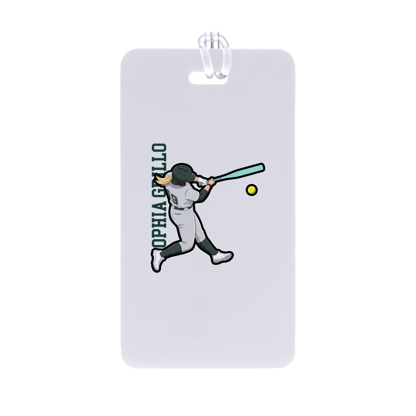 Bag Tag — Name Vertical in Classic