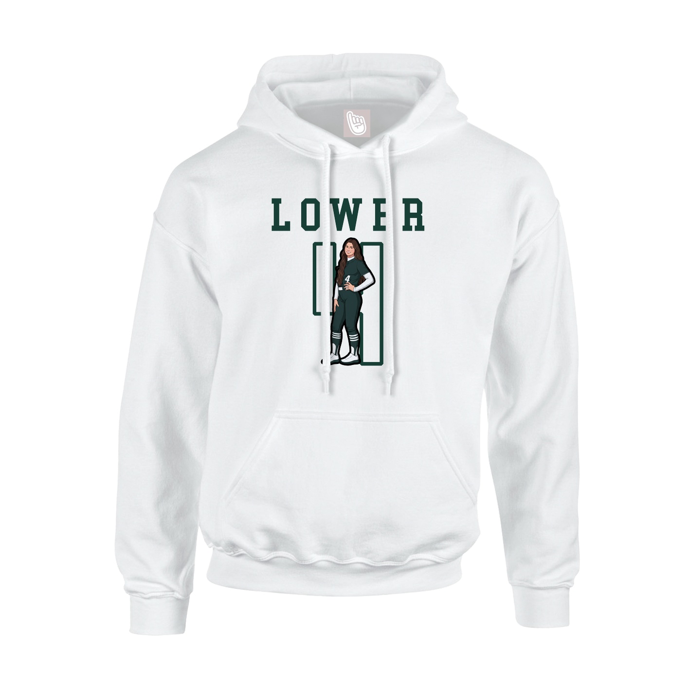 Hoodie — Shirsey in White