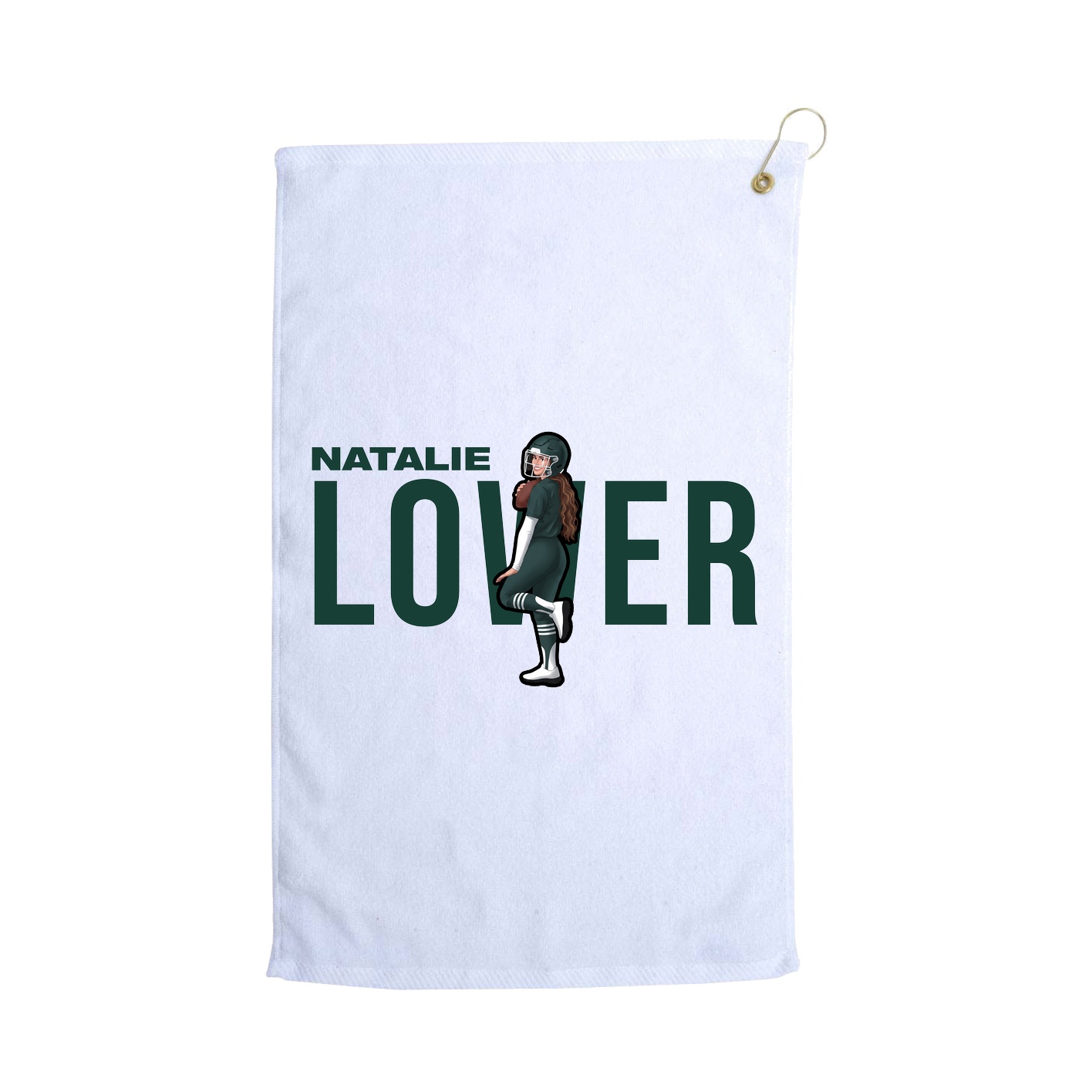 Golf Towel — Player Name in White
