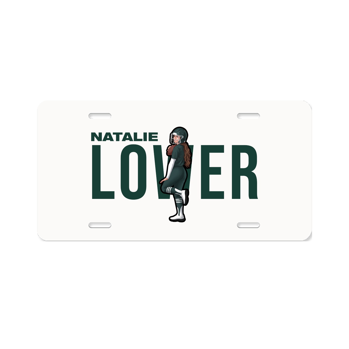 License Plate — Player Name in Classic