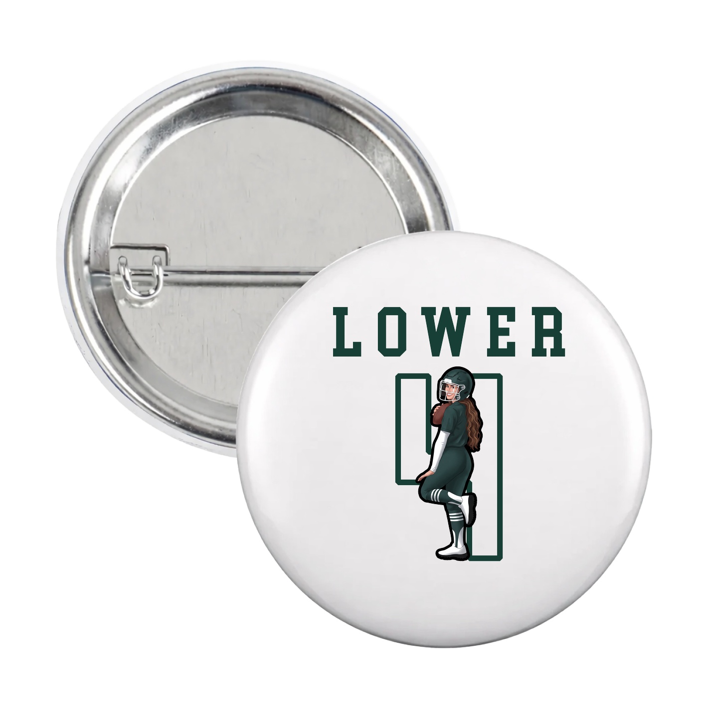 Game Day Button — Shirsey in White