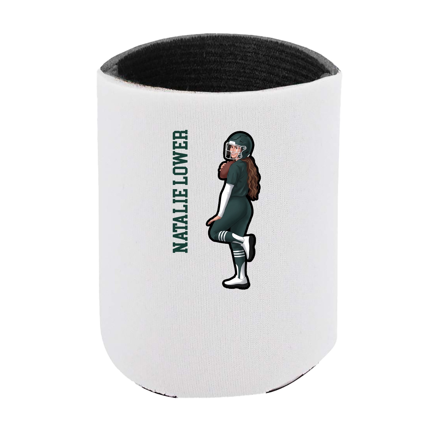 Can Holder — Name Vertical in White