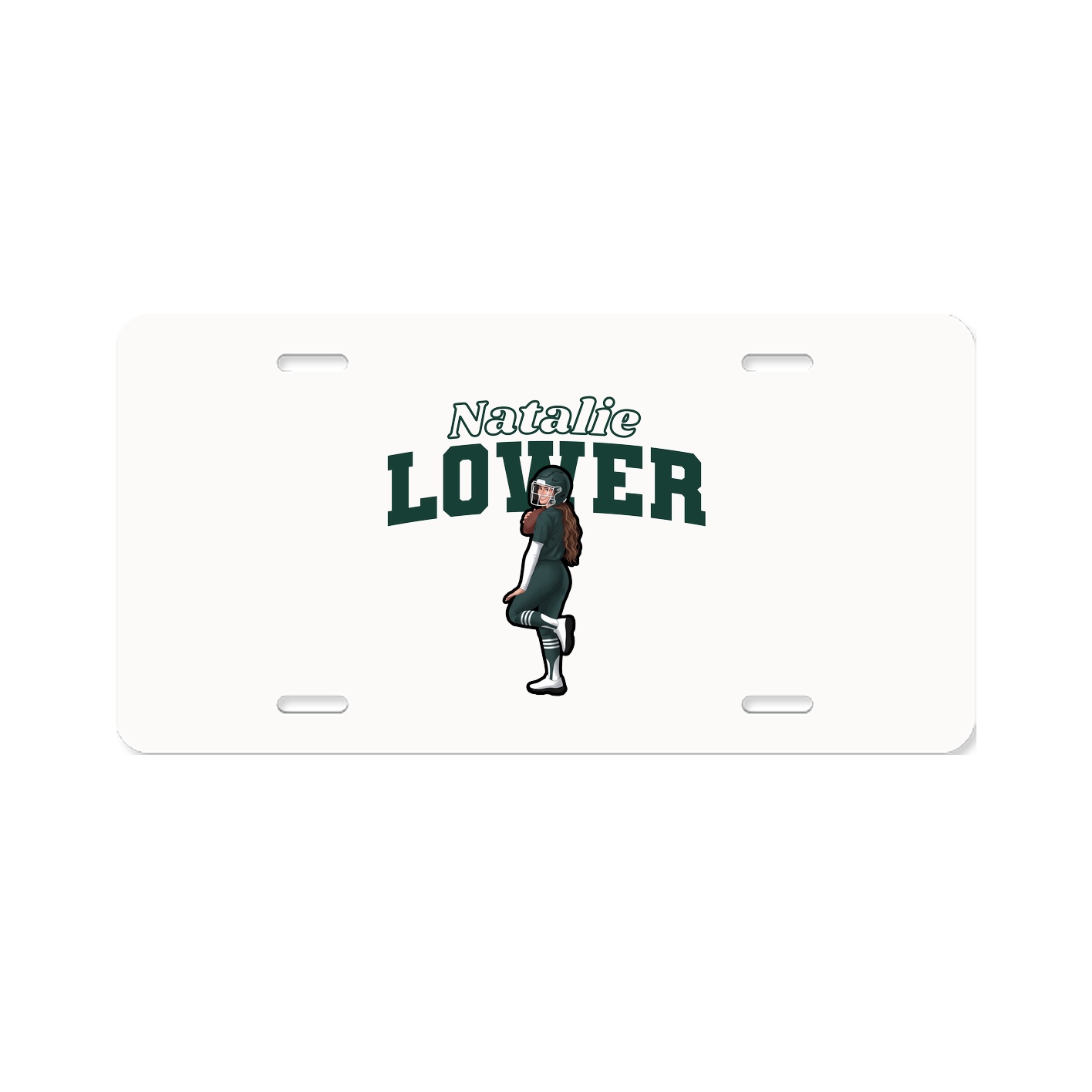 License Plate — Name Arch in Classic