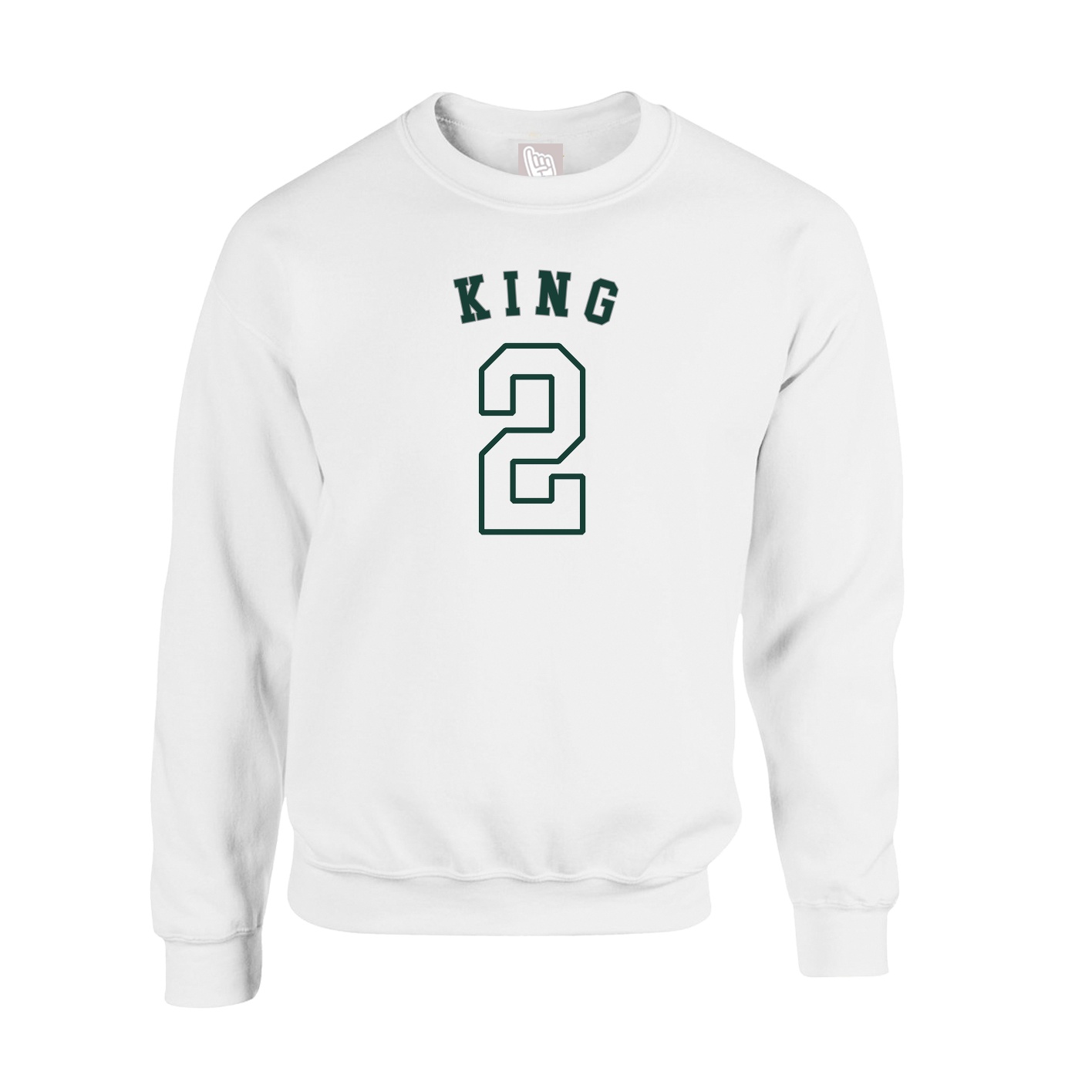 Fleece Crew — Shirsey Arch in White