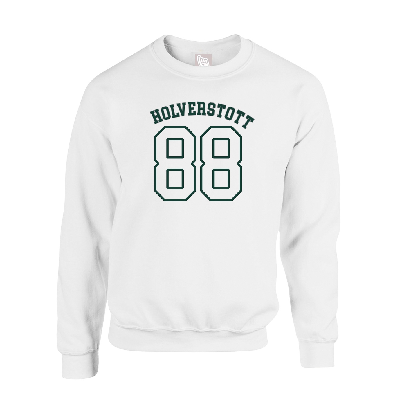 Fleece Crew — Shirsey Arch in White