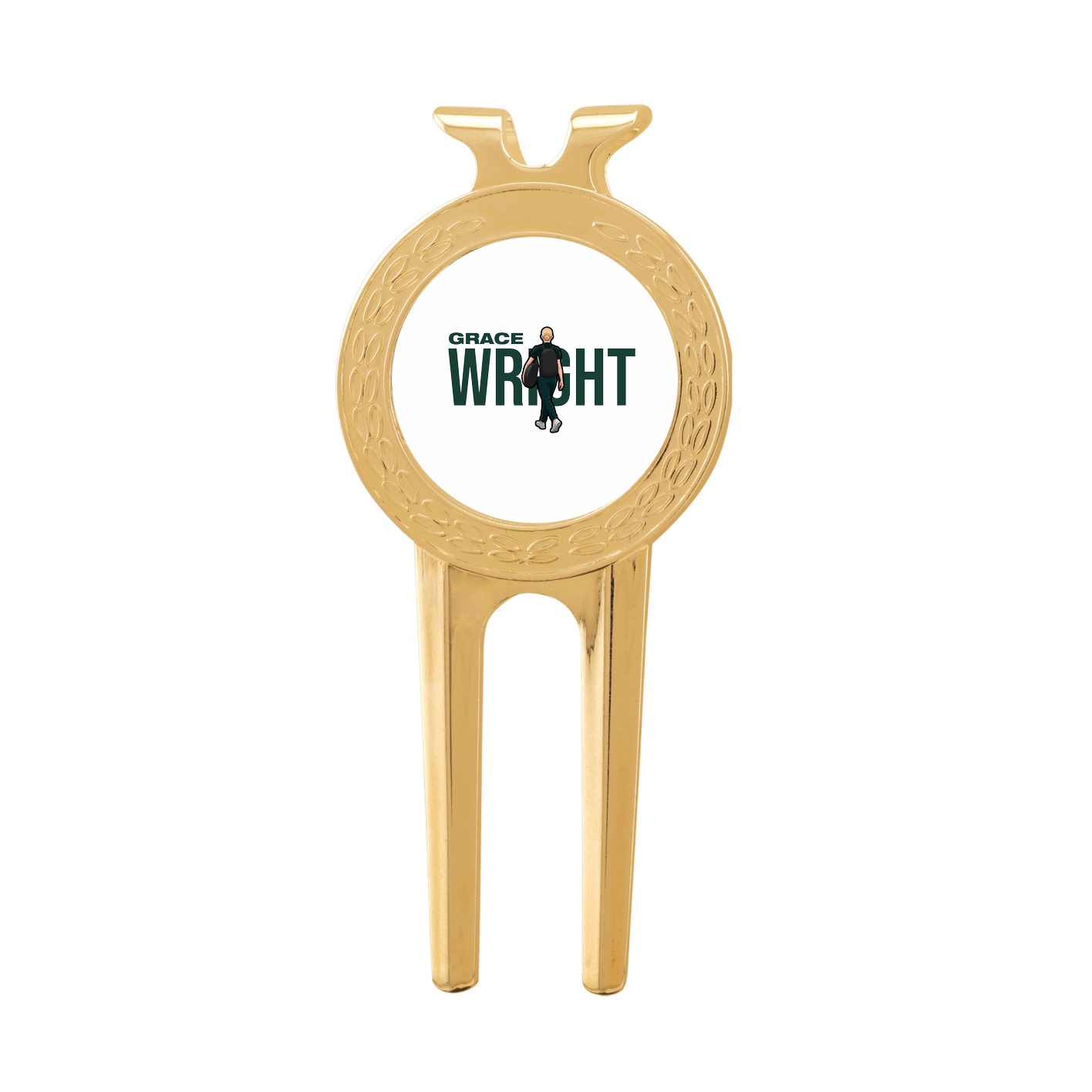 Divot Tool with Ball Marker — Player Name in Classic