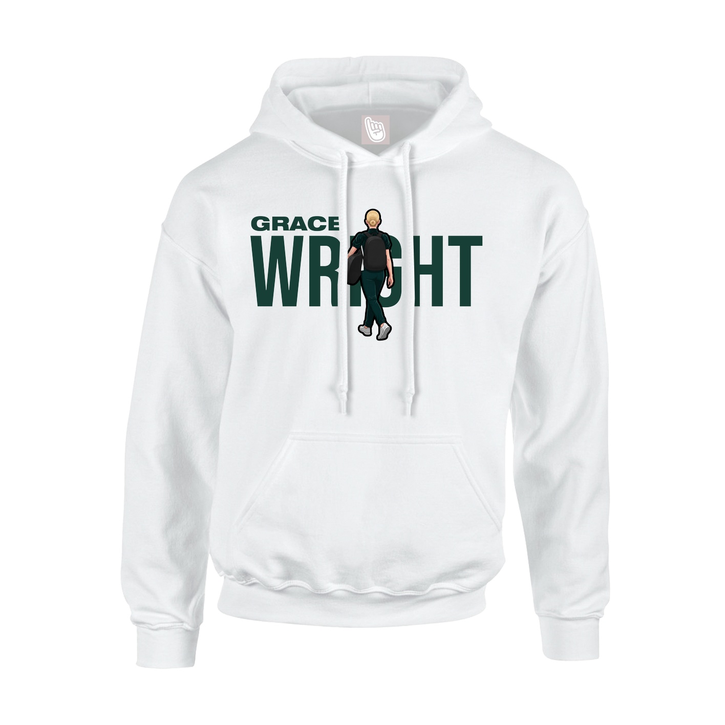 Hoodie — Player Name in White