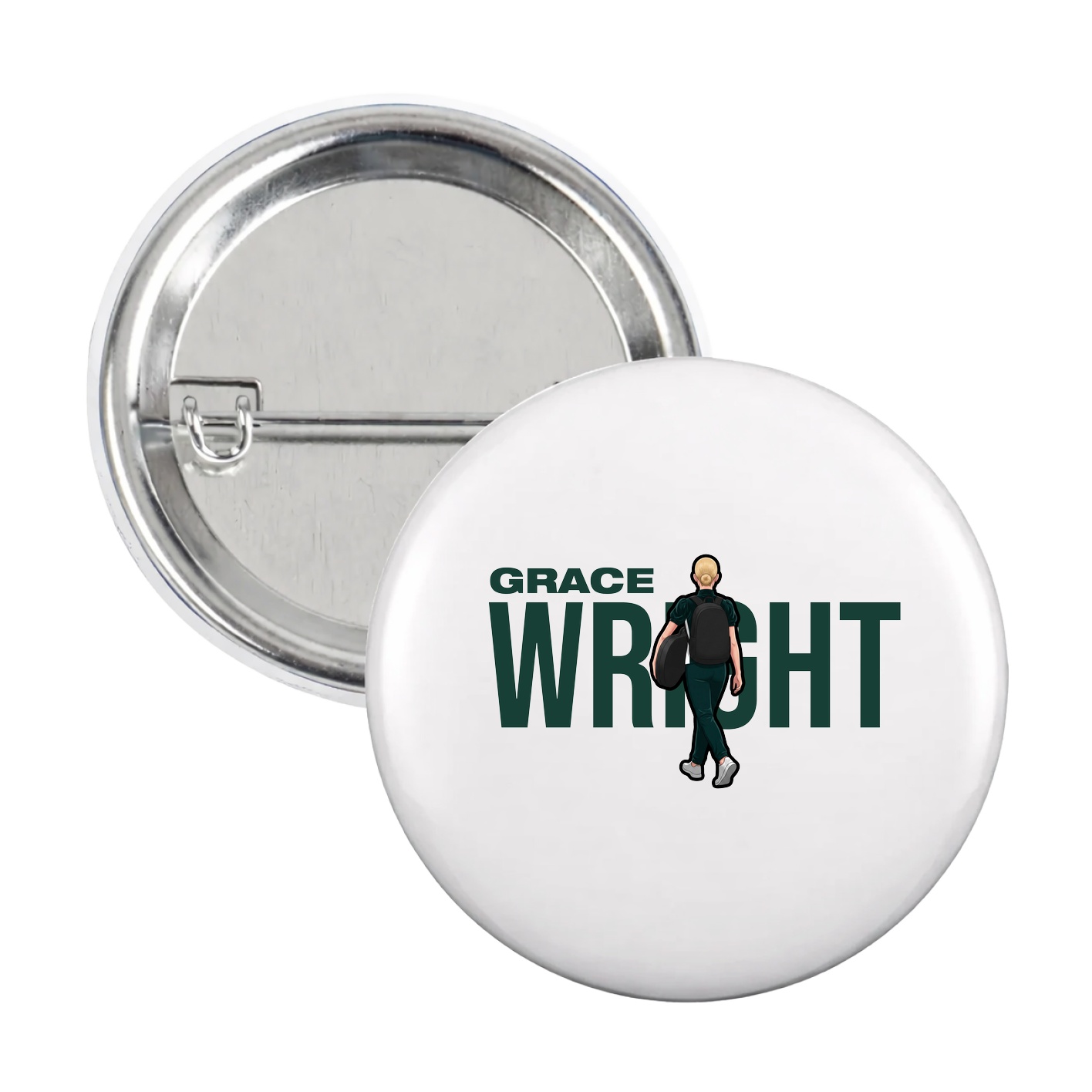 Game Day Button — Player Name in White