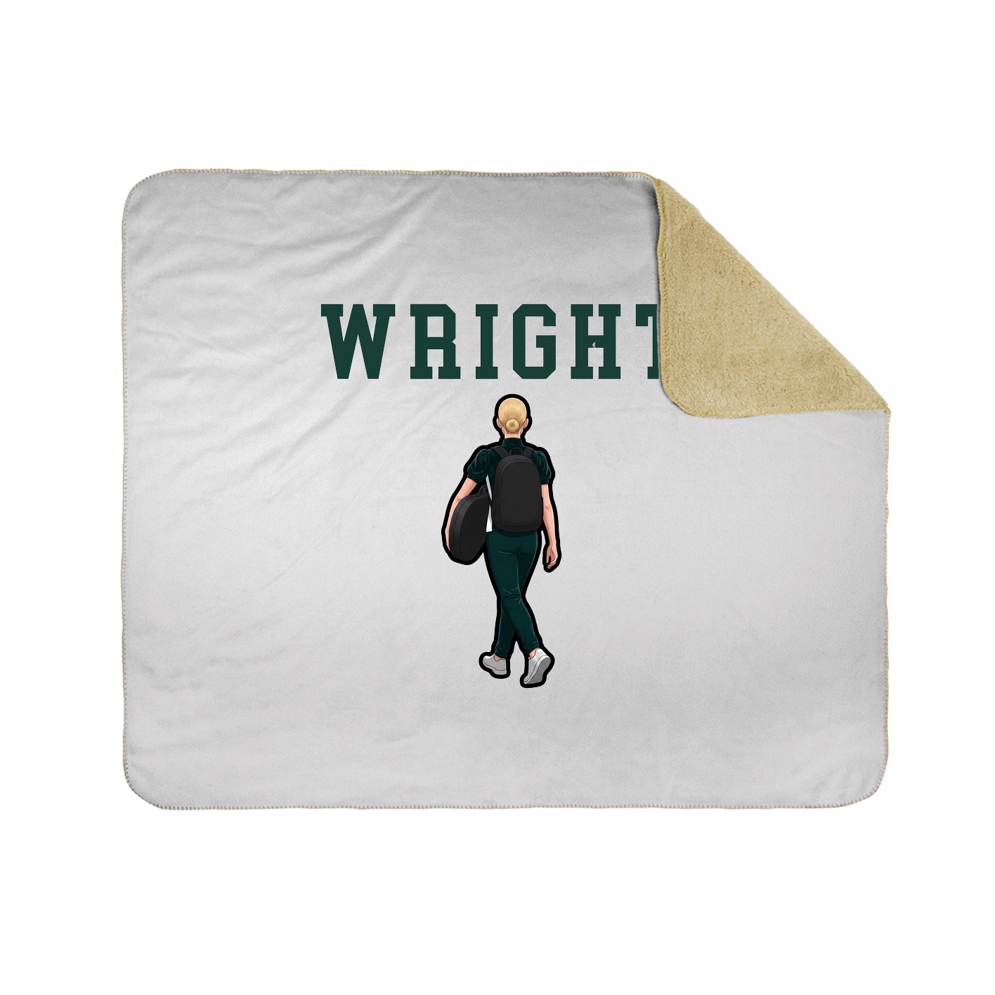 Throw Blanket — Shirsey in White