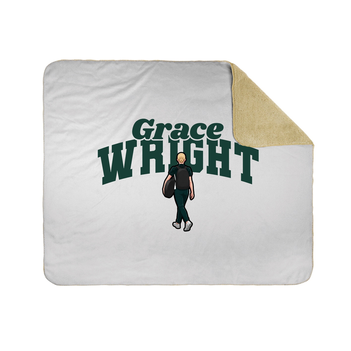 Throw Blanket — Signature Arch in White