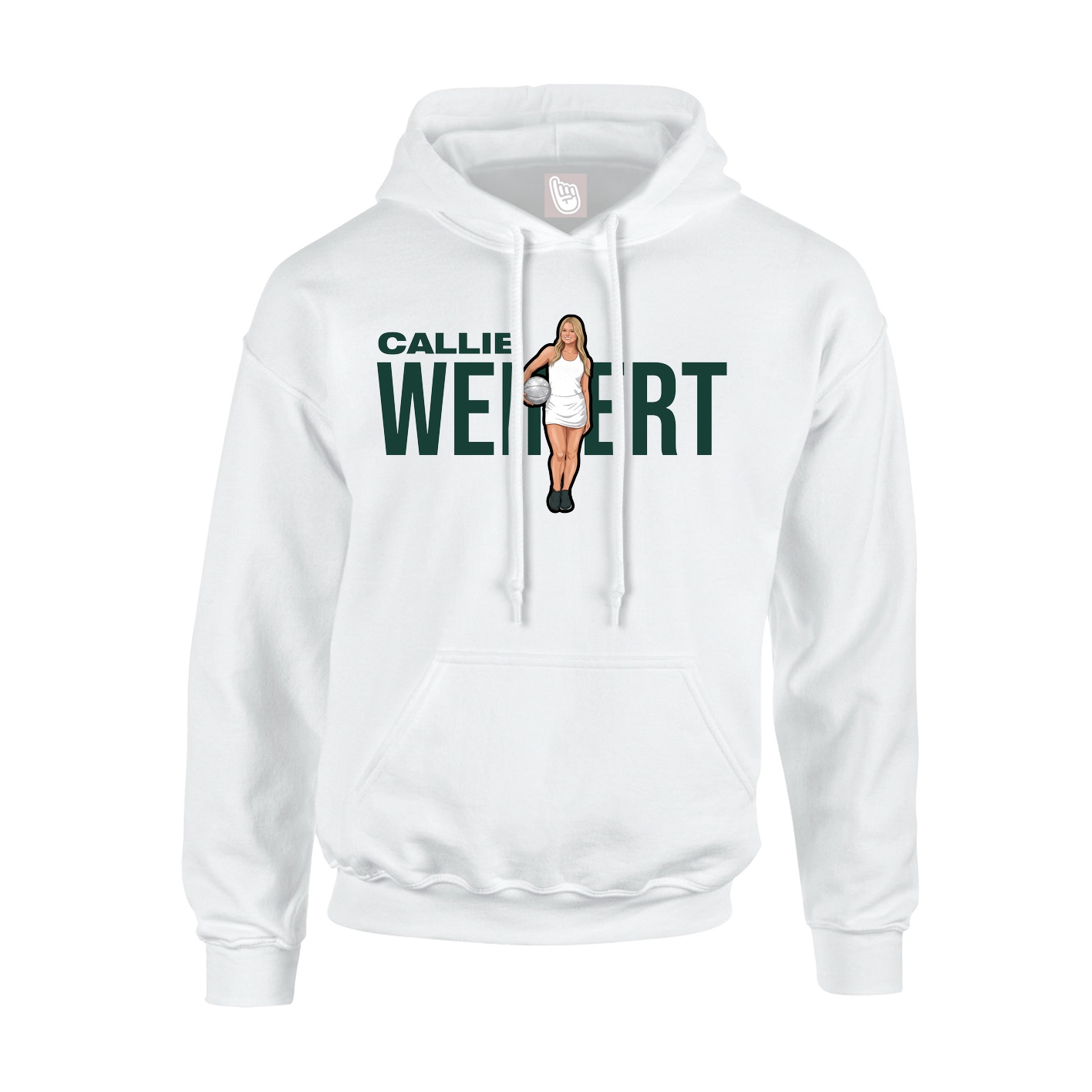 Youth Hoodie — Player Name in White