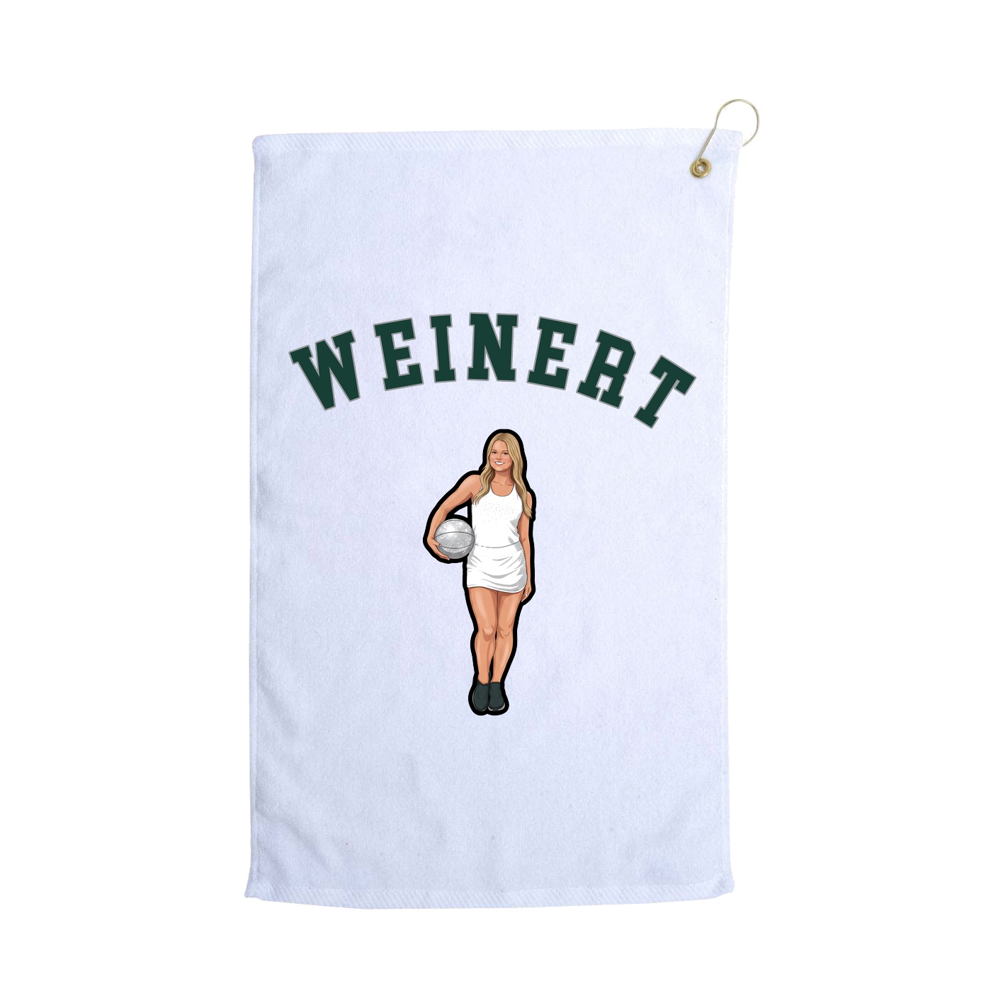 Golf Towel — Shirsey Arch in White