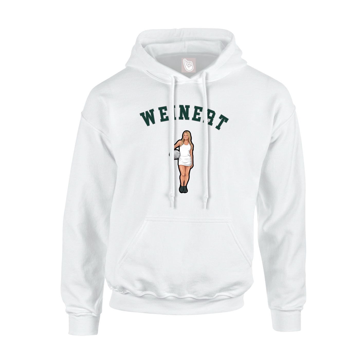 Hoodie — Shirsey Arch in White