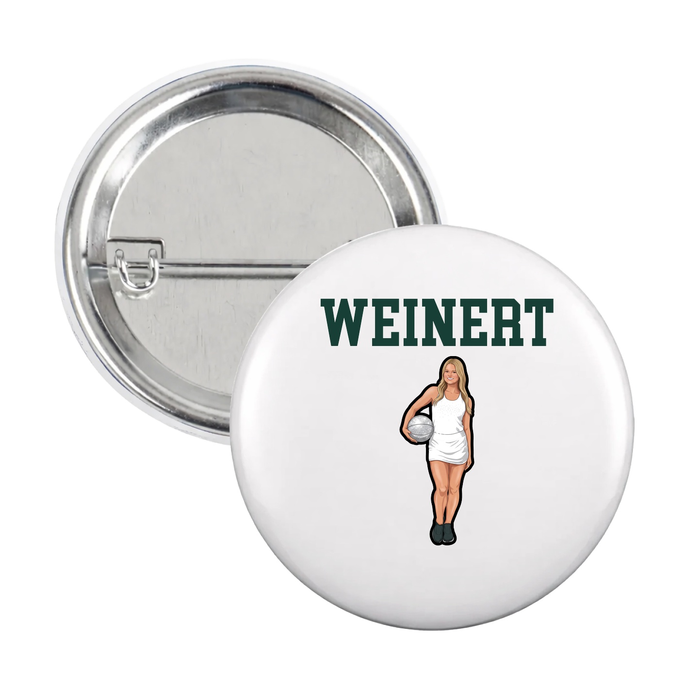 Game Day Button — Shirsey in White