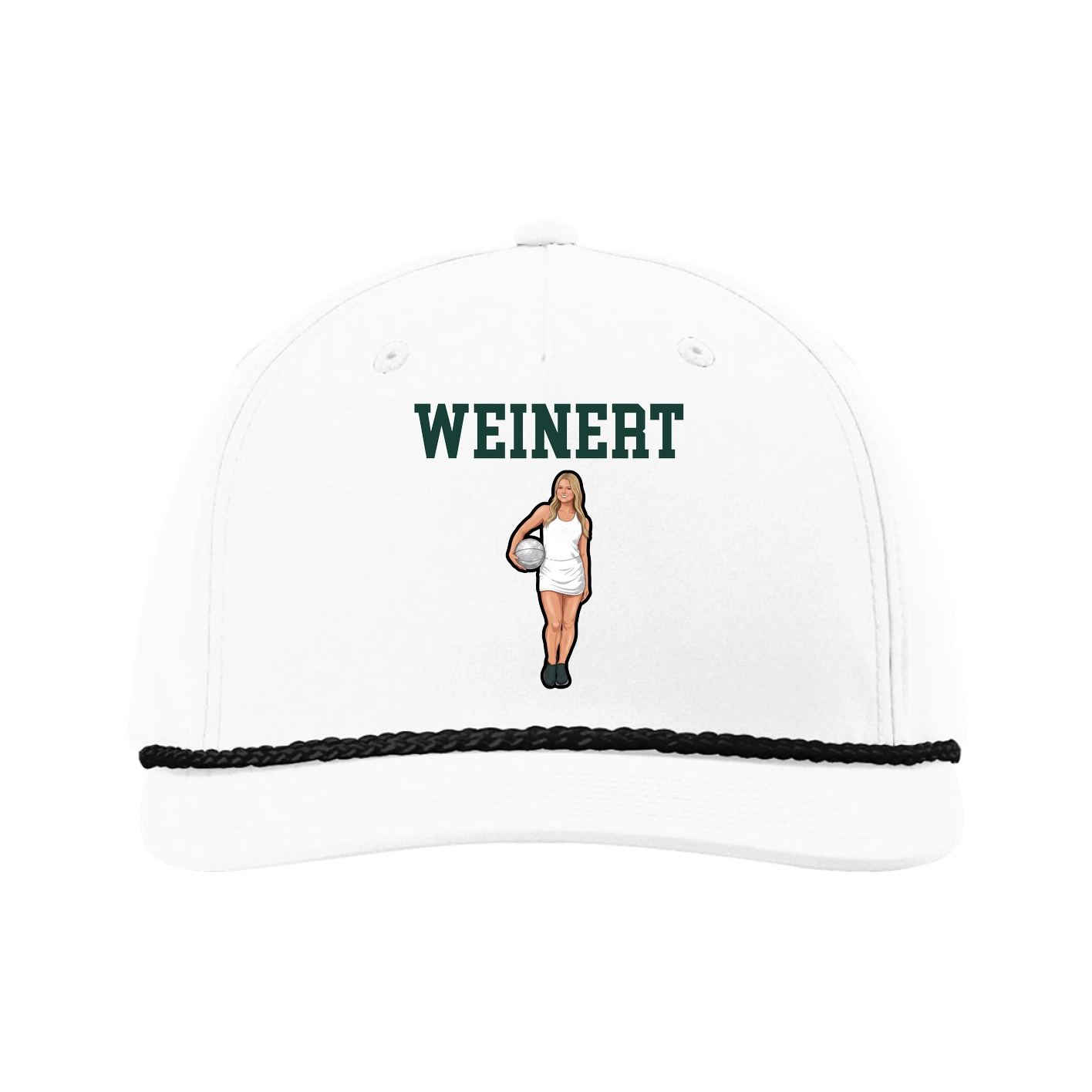 Five-Panel Classic Rope Cap — Shirsey in White