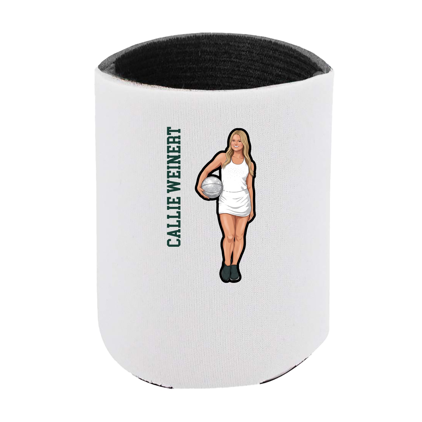 Can Holder — Name Vertical in White
