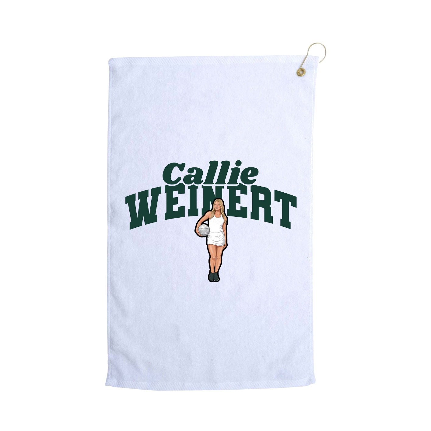Golf Towel — Signature Arch in White