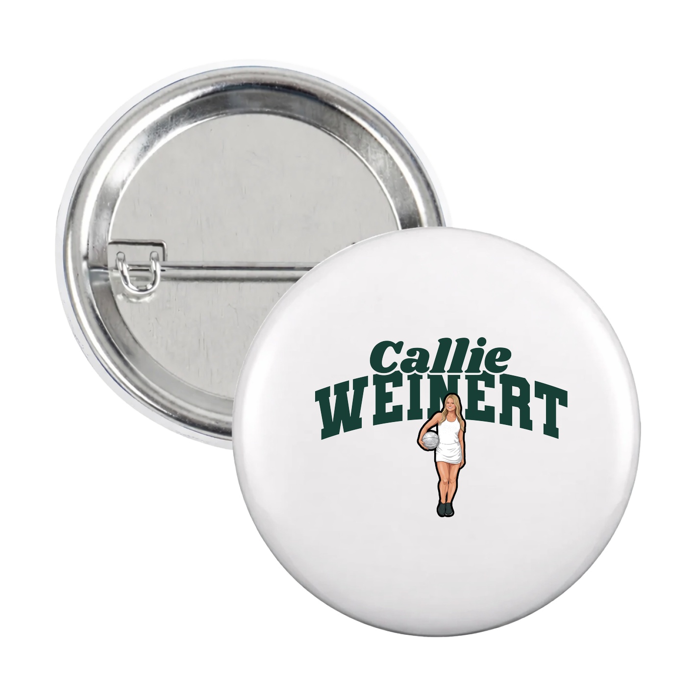 Game Day Button — Signature Arch in White