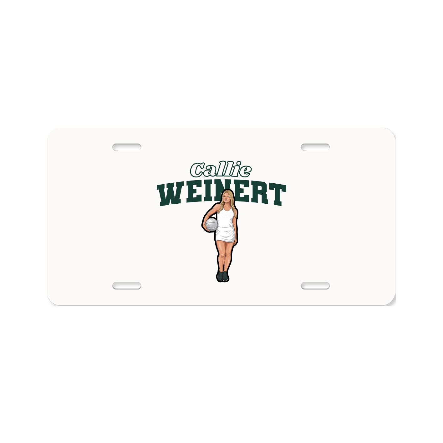 License Plate — Name Arch in Classic