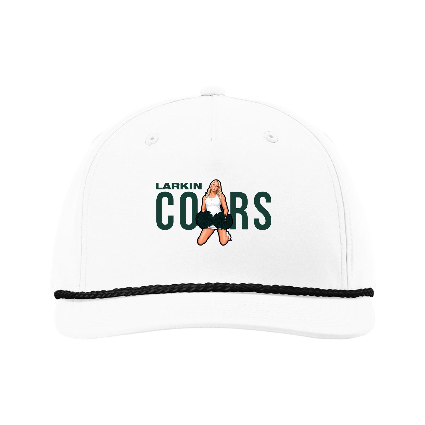 Five-Panel Classic Rope Cap — Player Name in White
