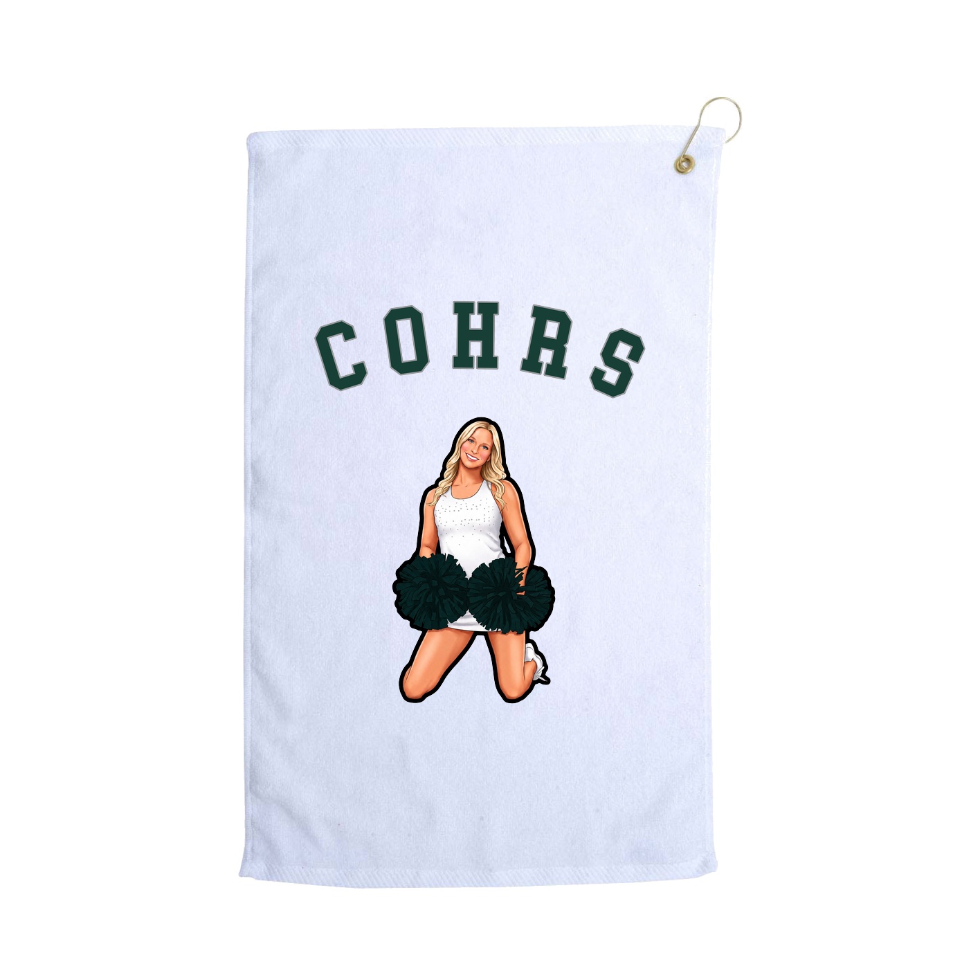 Golf Towel — Shirsey Arch in White