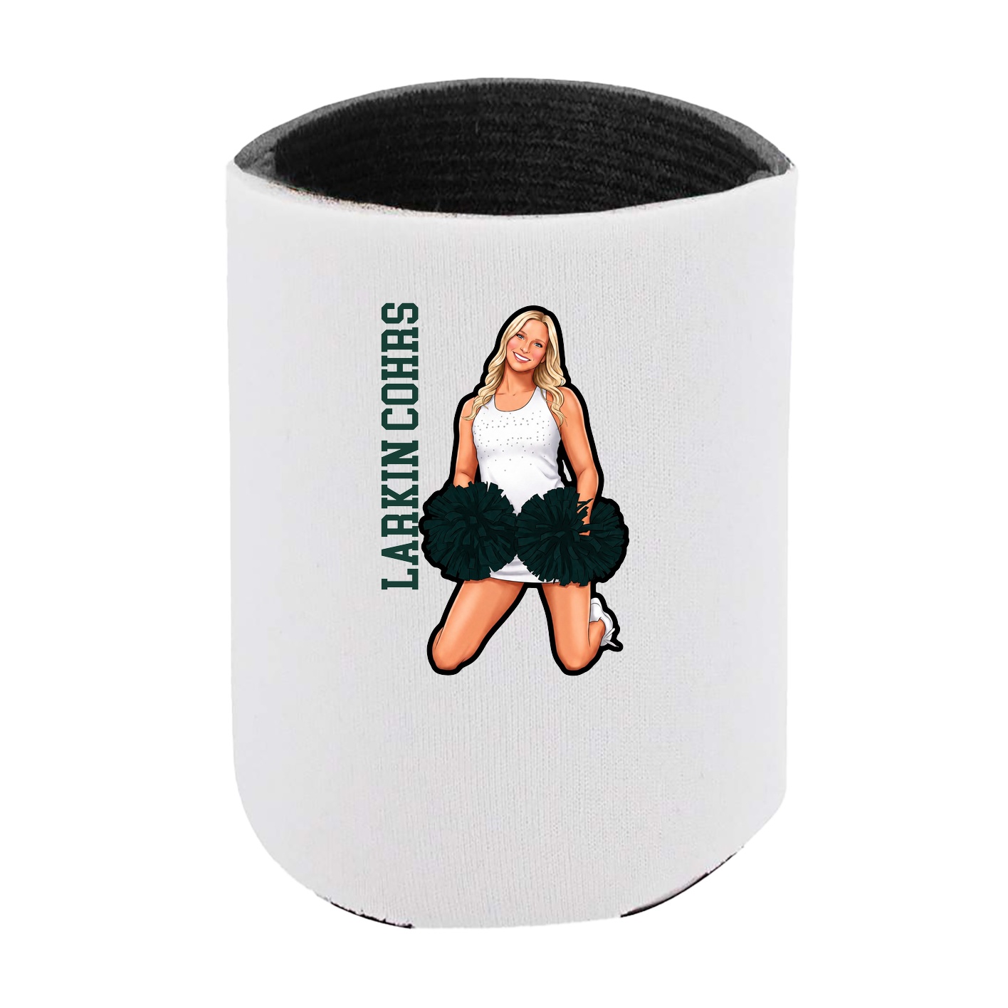 Can Holder — Name Vertical in White