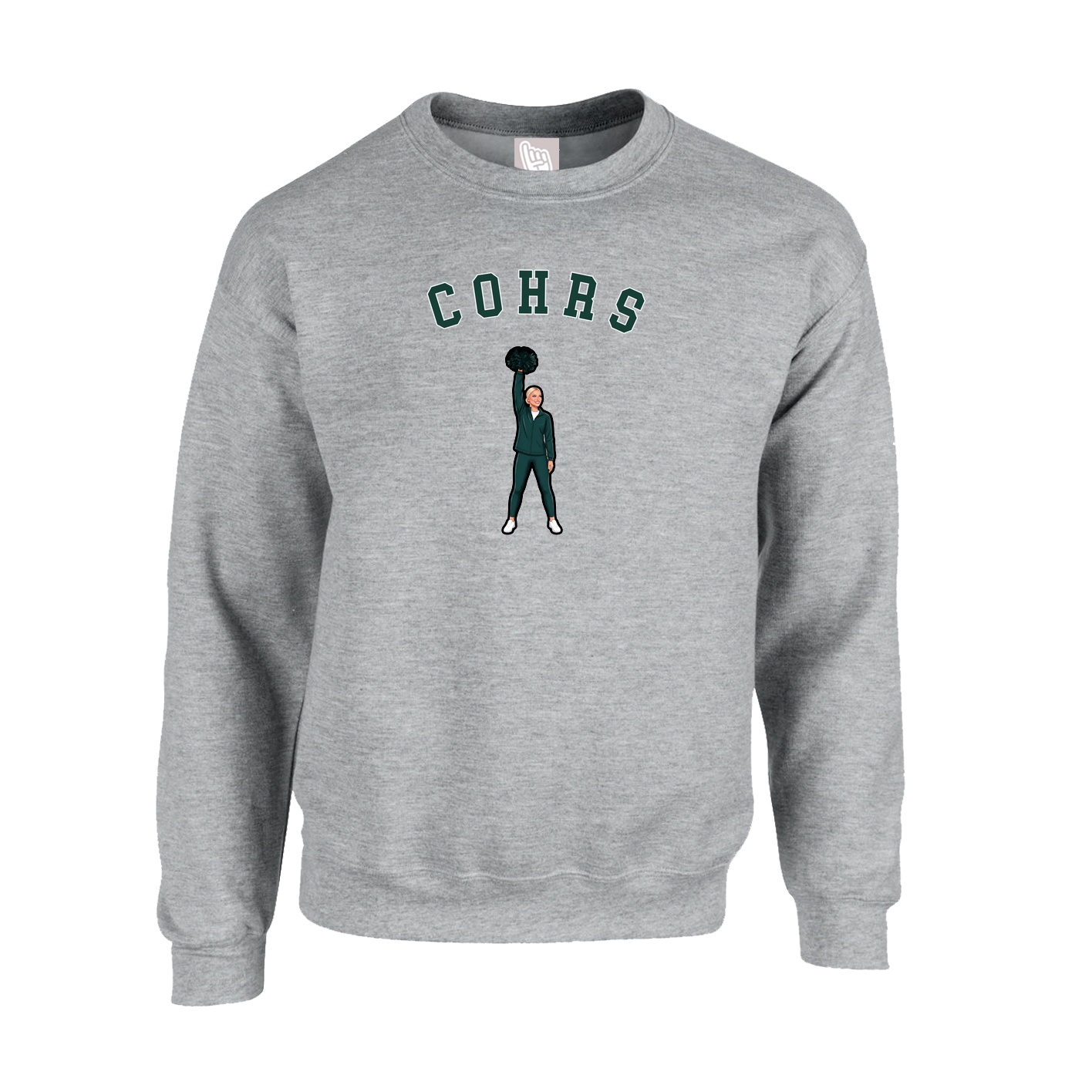 Fleece Crew — Shirsey Arch in Grey
