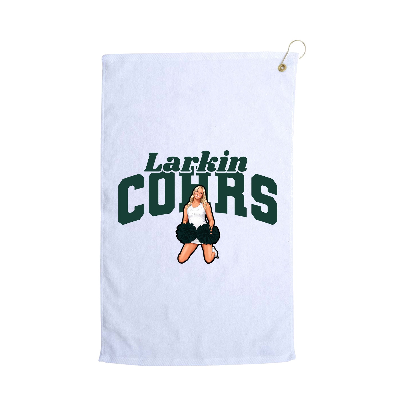 Golf Towel — Signature Arch in White
