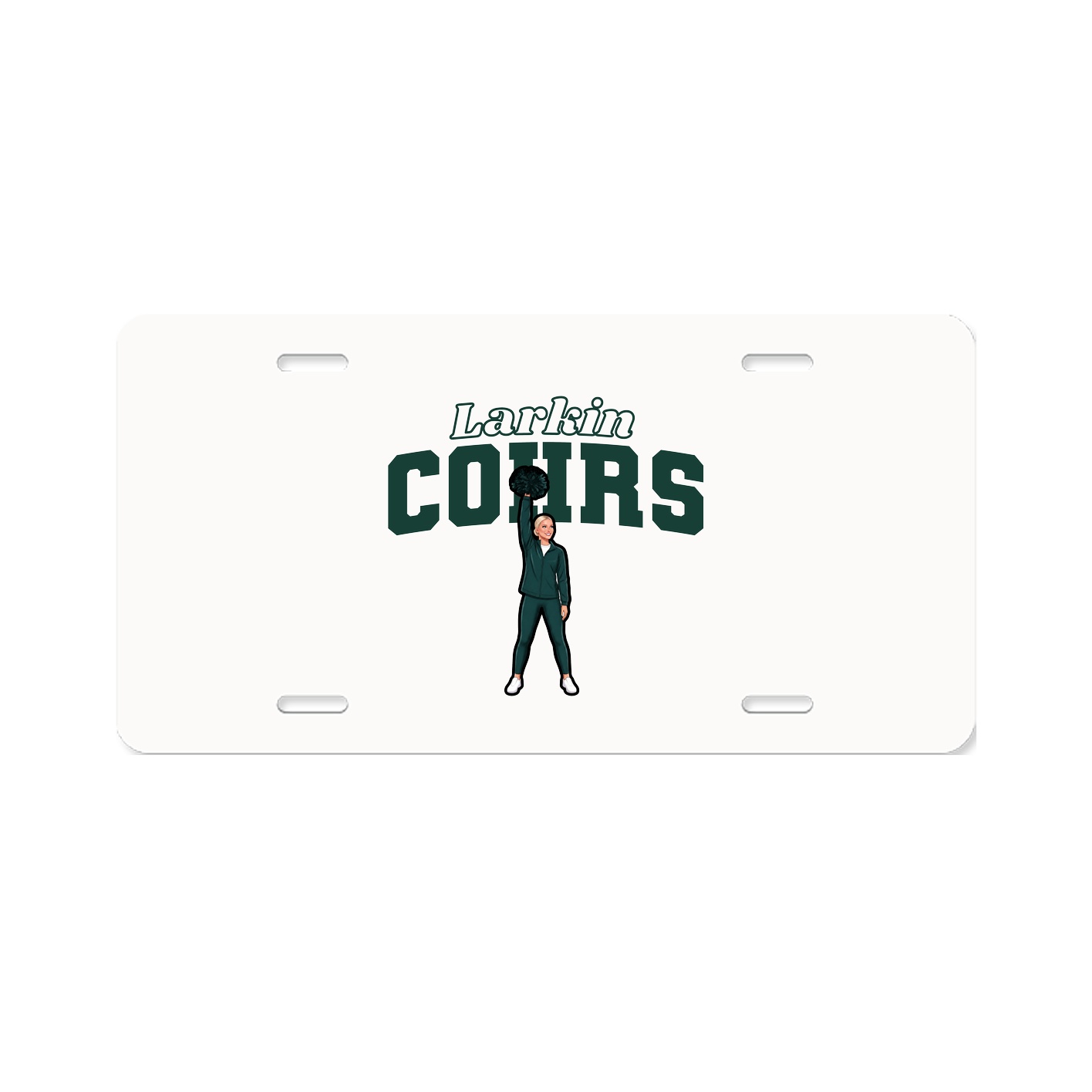 License Plate — Name Arch in Classic