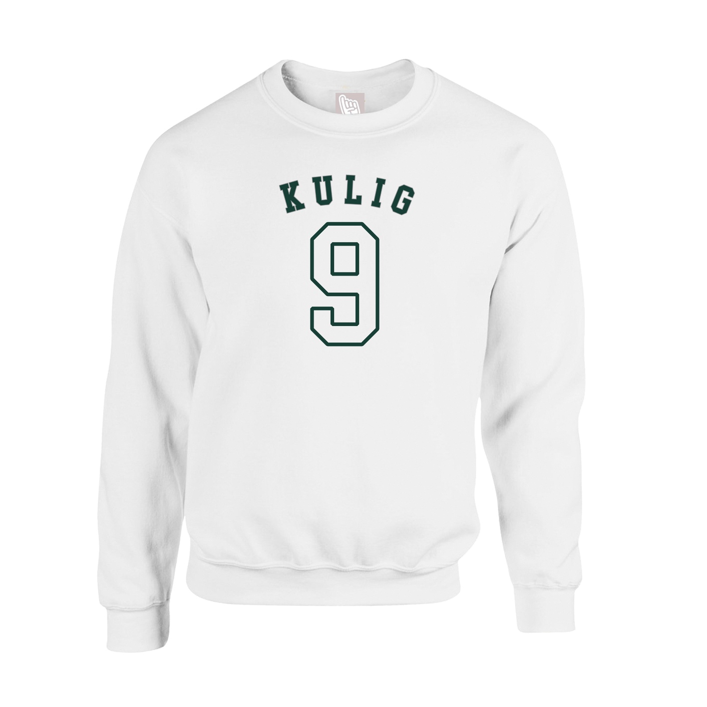 Fleece Crew — Shirsey Arch in White