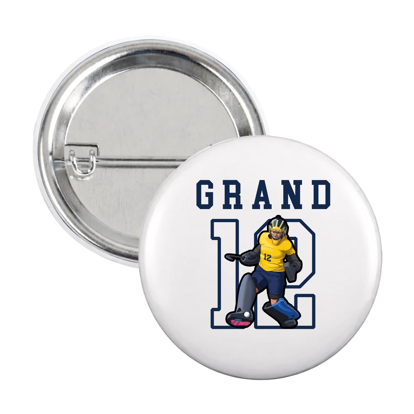 Game Day Button — Shirsey in White