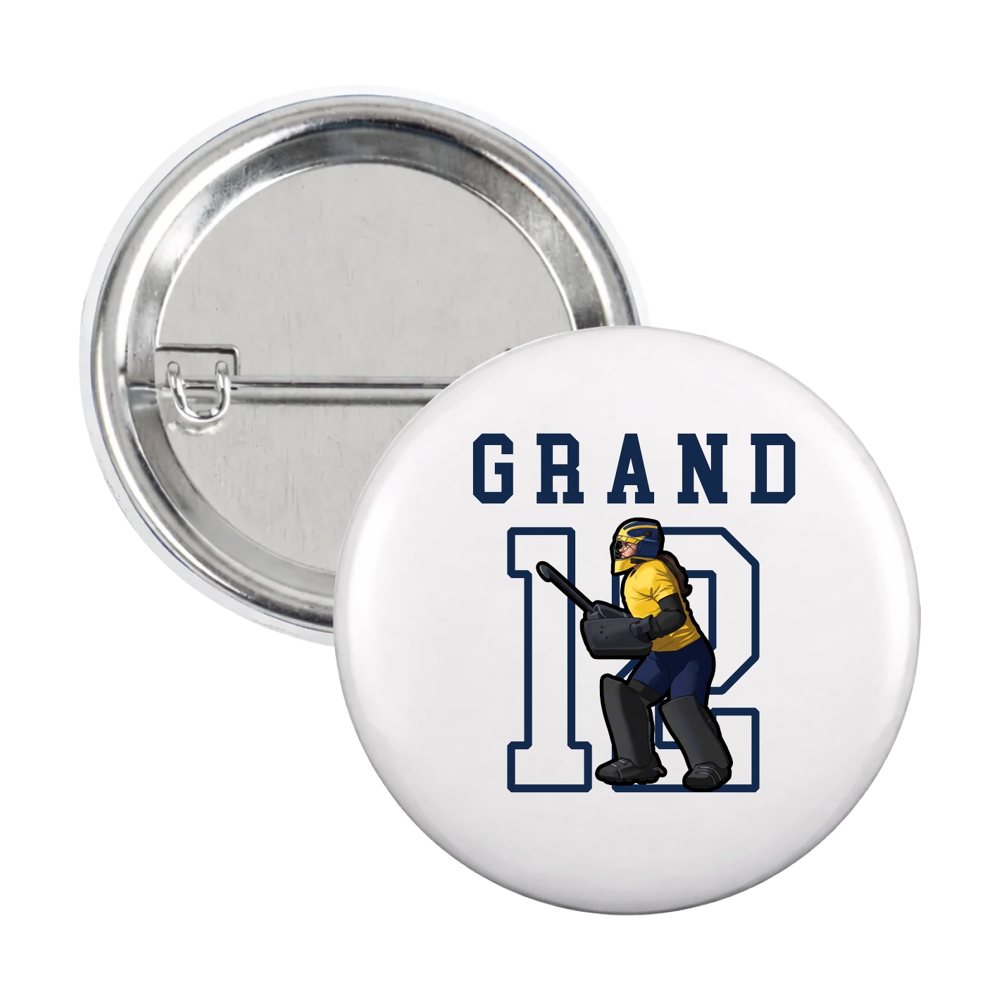 Game Day Button — Shirsey in White
