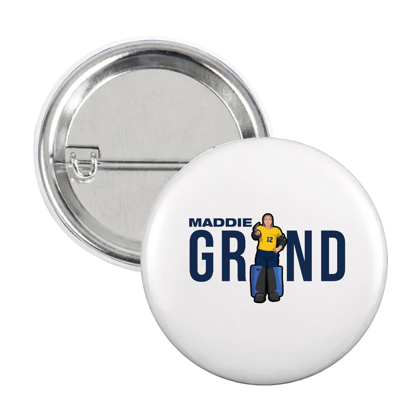Game Day Button — Player Name in White