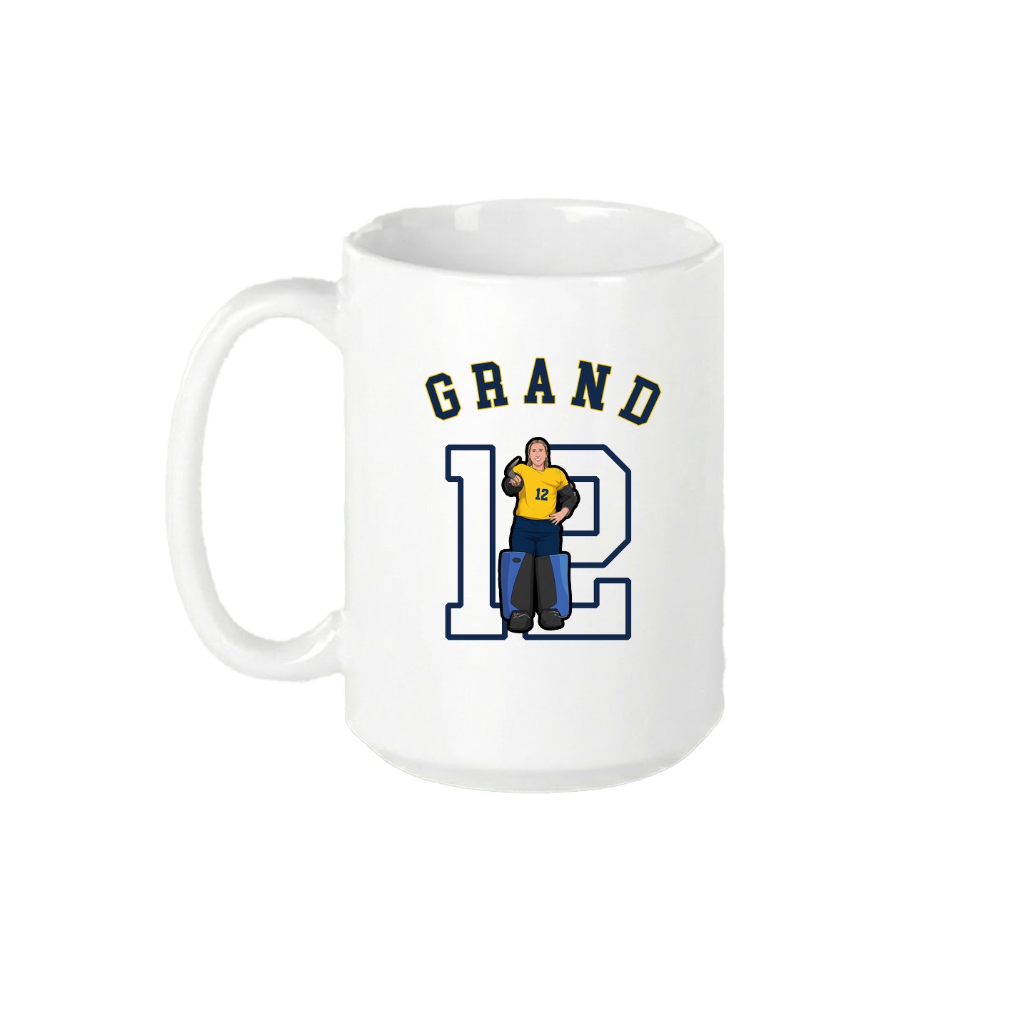 15oz Coffee Mug — Shirsey Arch in White