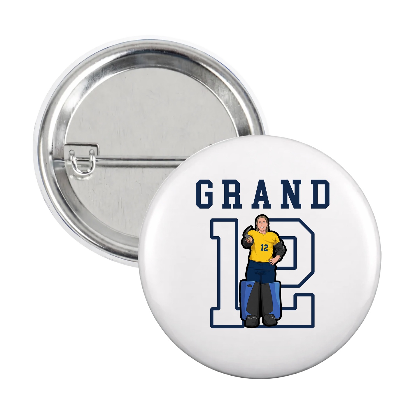 Game Day Button — Shirsey in White