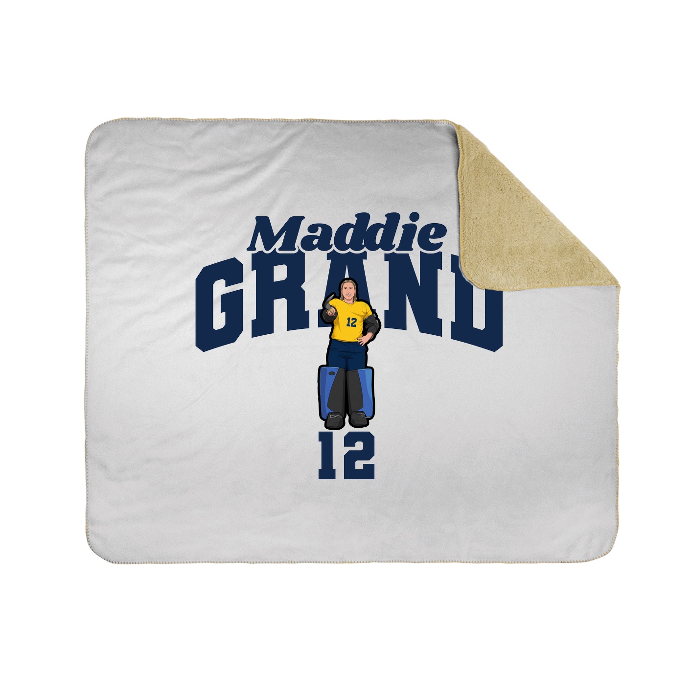 Throw Blanket — Signature Arch in White