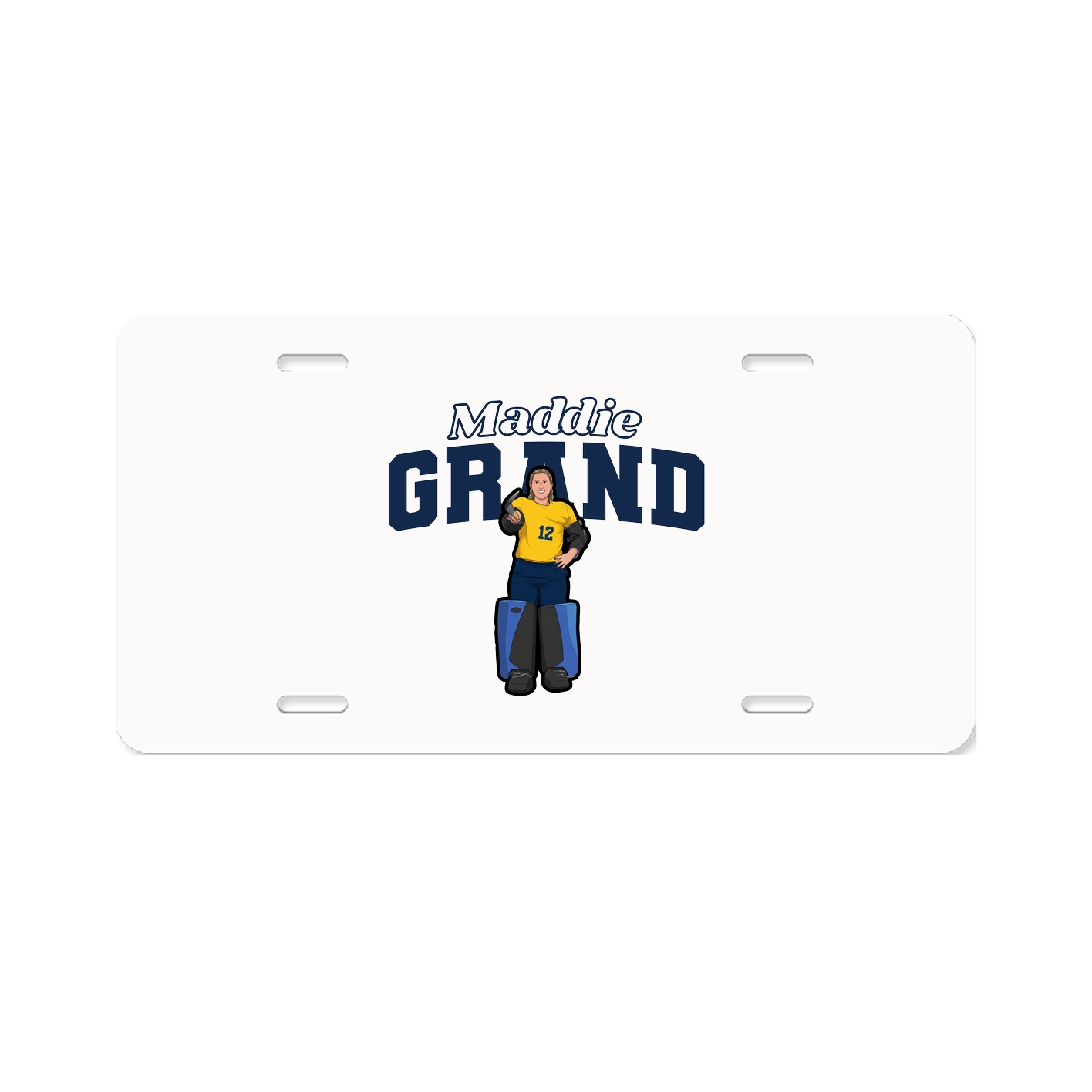 License Plate — Name Arch in Classic