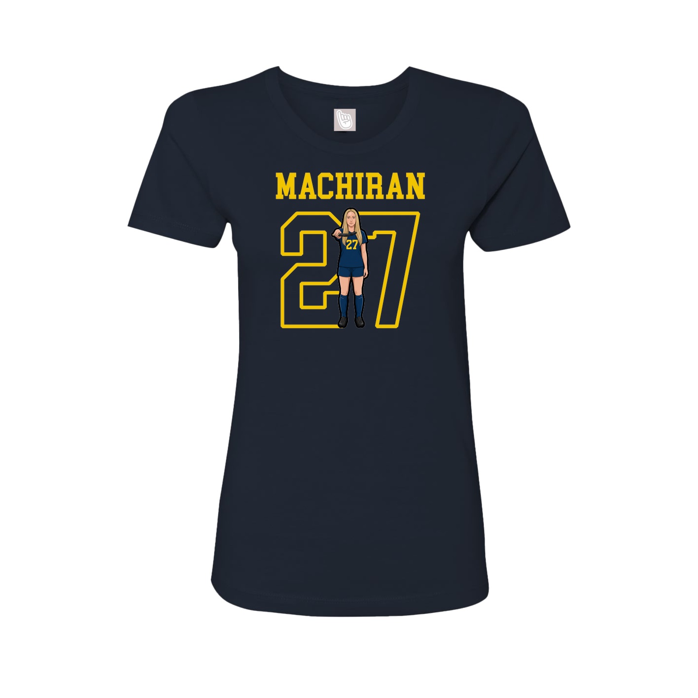 Fitted Women's Tee — Shirsey in Navy