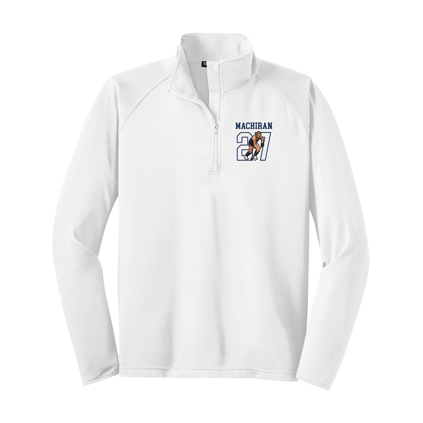 Q-Zip Pullover — Shirsey in White