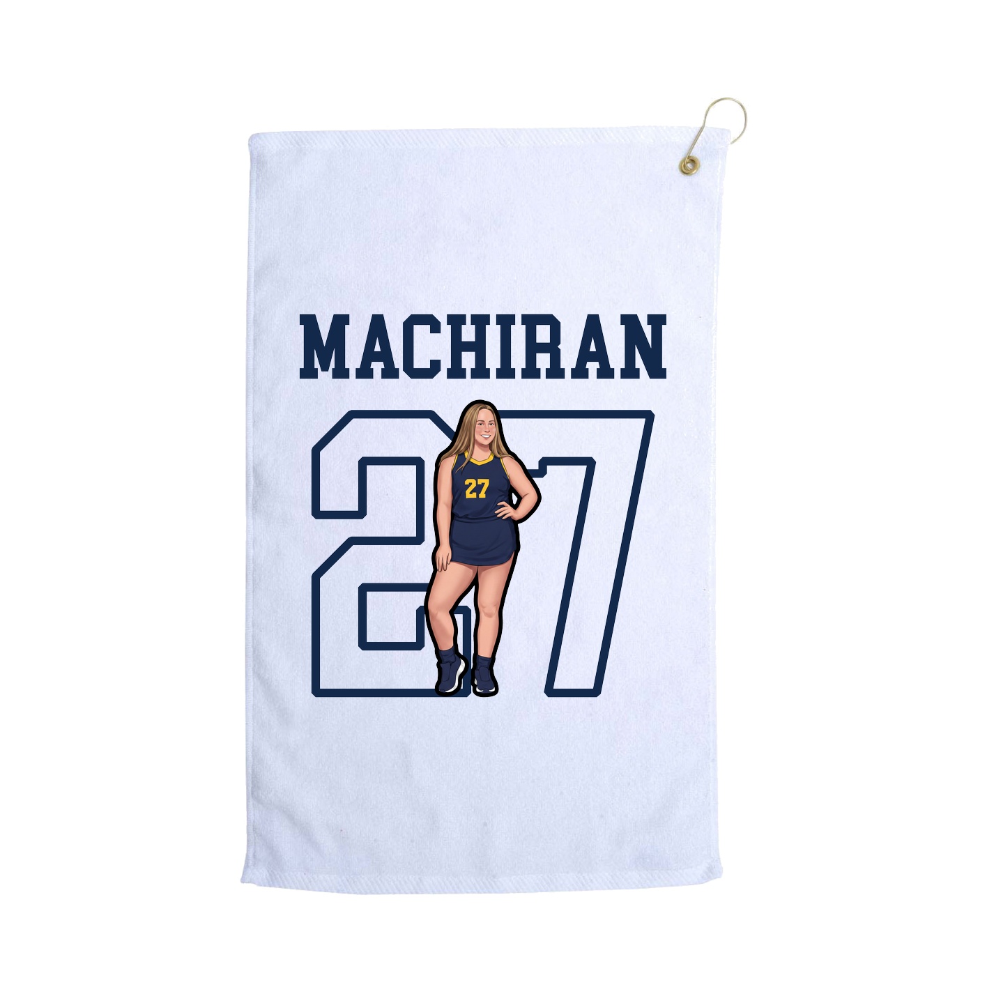 Golf Towel — Shirsey in White