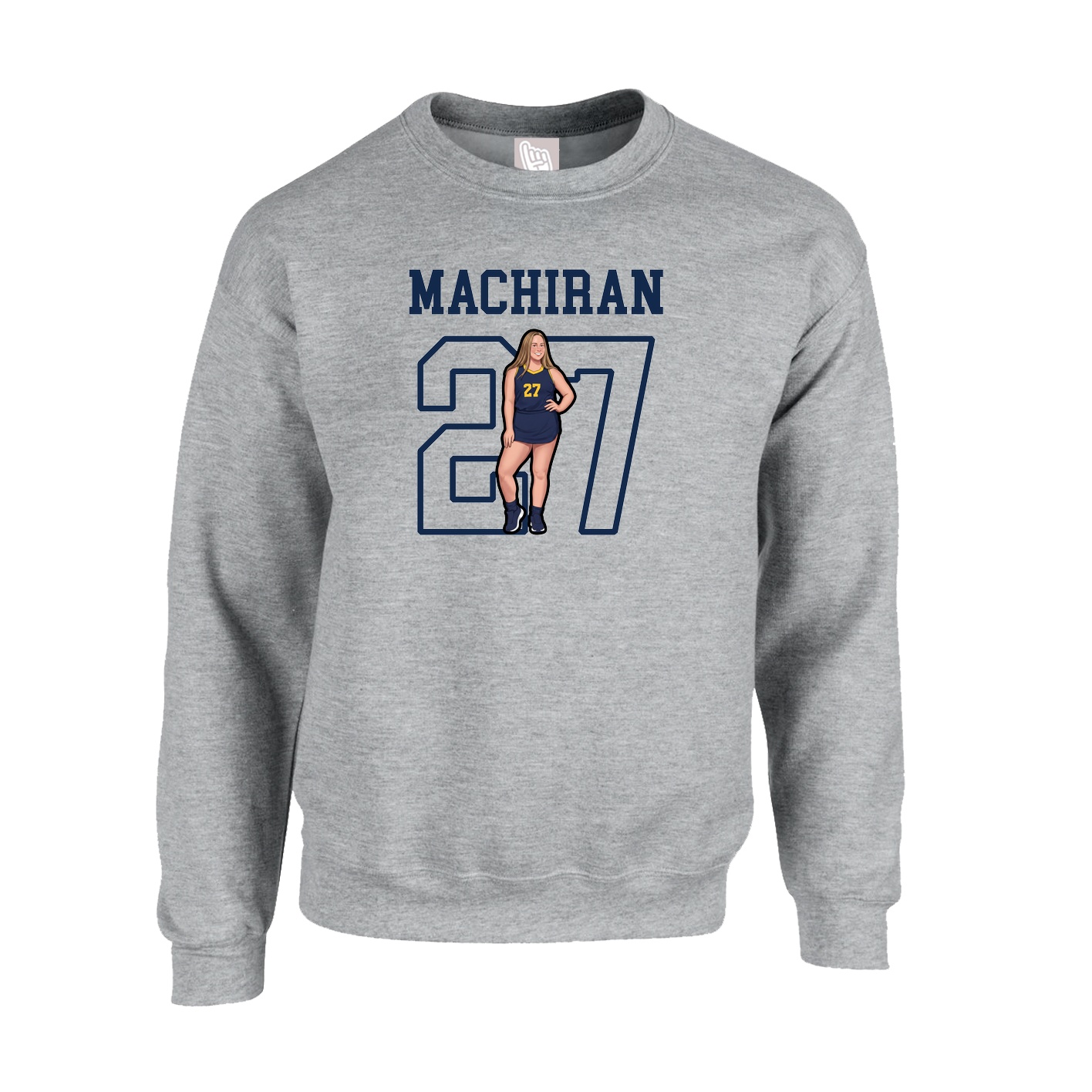 Fleece Crew — Shirsey in Grey