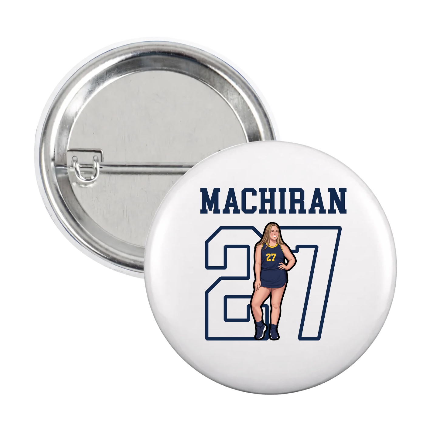 Game Day Button — Shirsey in White