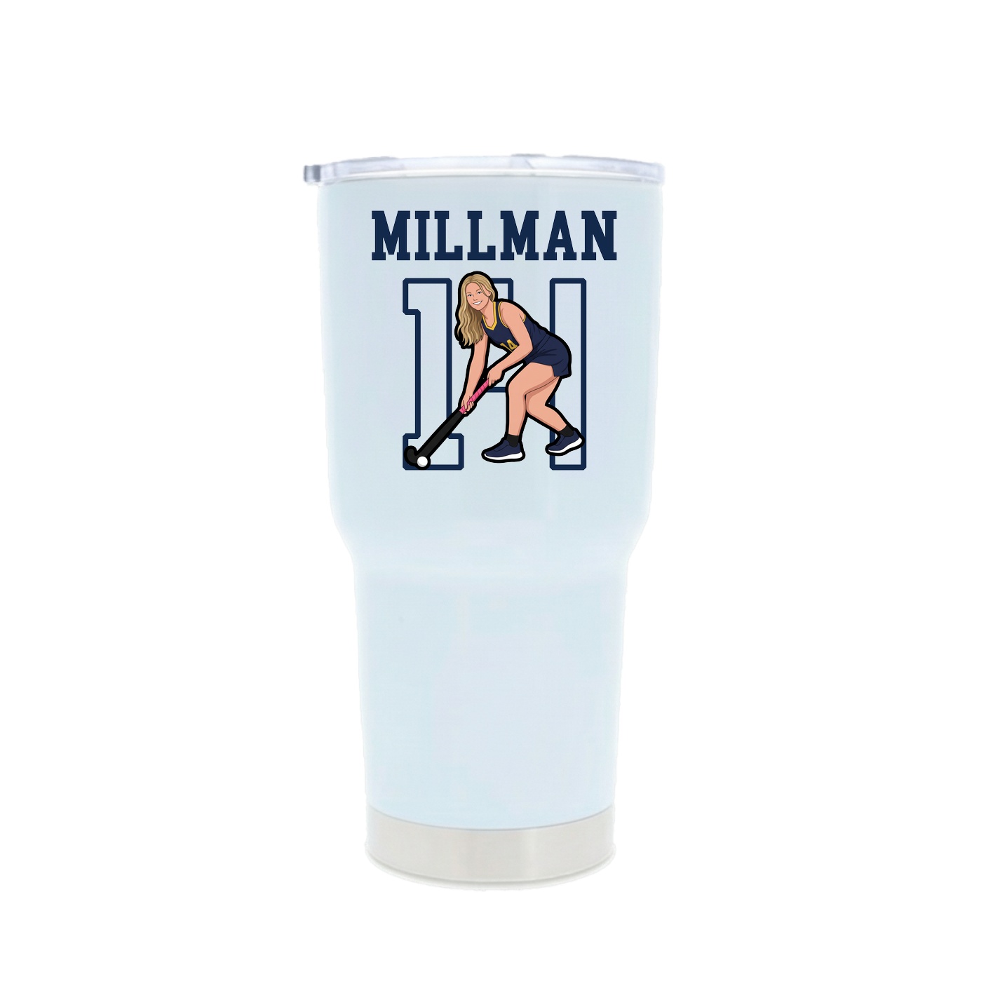 30oz Stainless Steel Tumbler — Shirsey in White