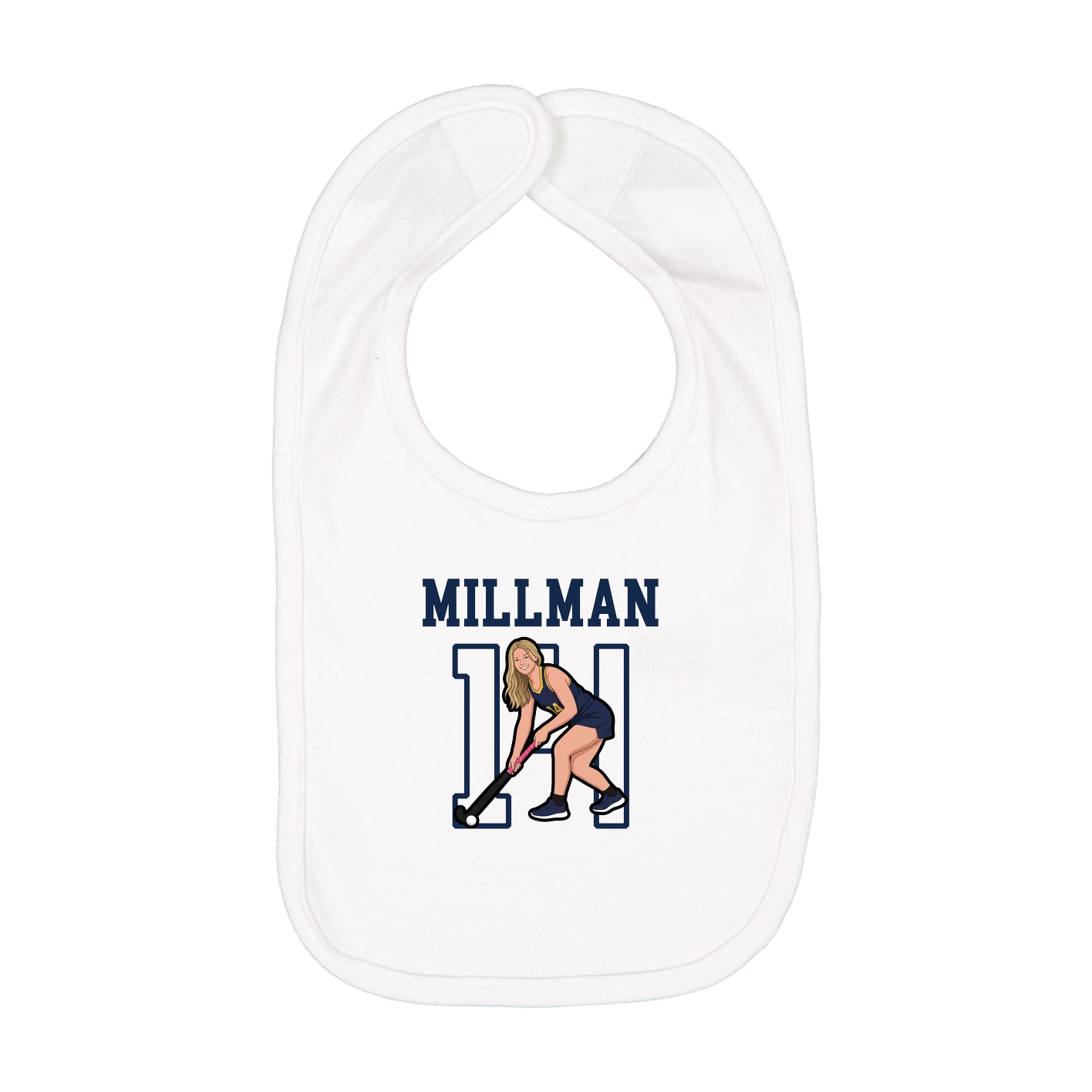 Infant Bib — Shirsey in White