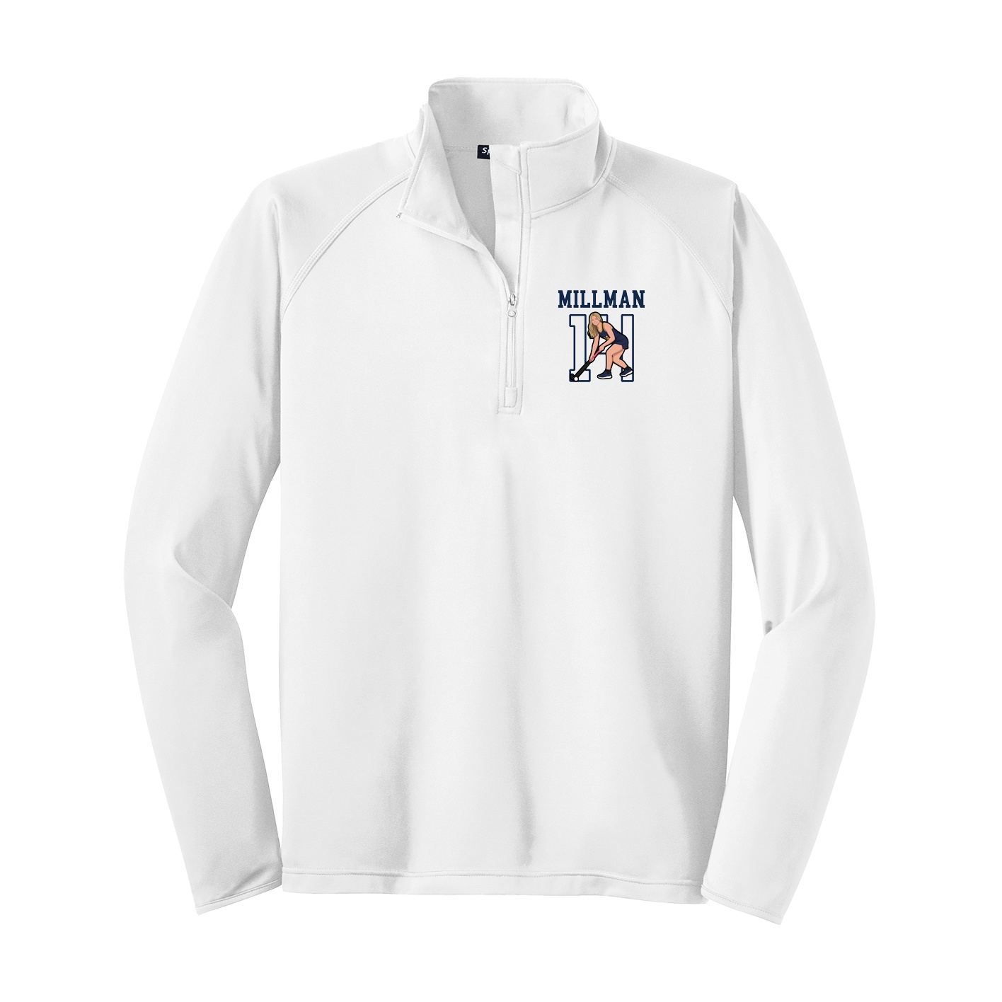 Q-Zip Pullover — Shirsey in White