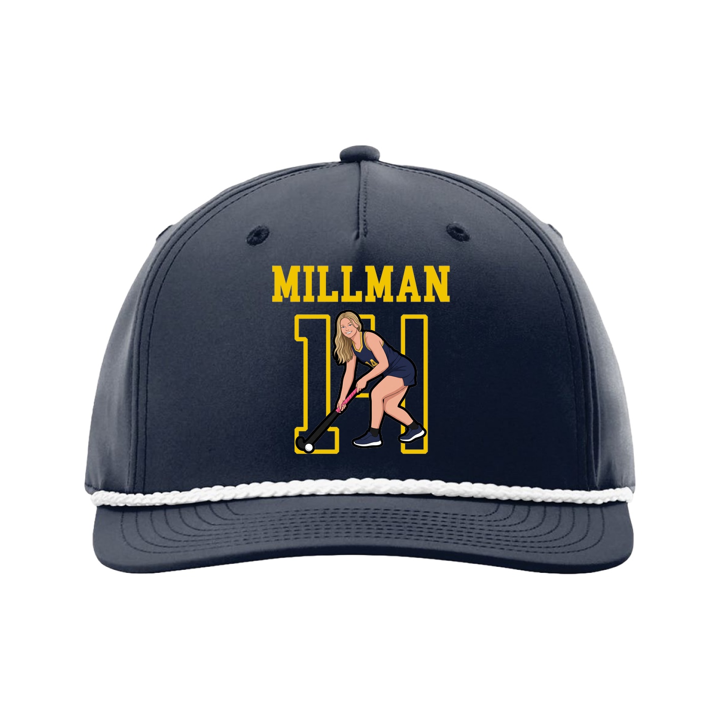 Five-Panel Classic Rope Cap — Shirsey in Navy